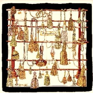 Hermès "Passementerie" silk scarf - authentic